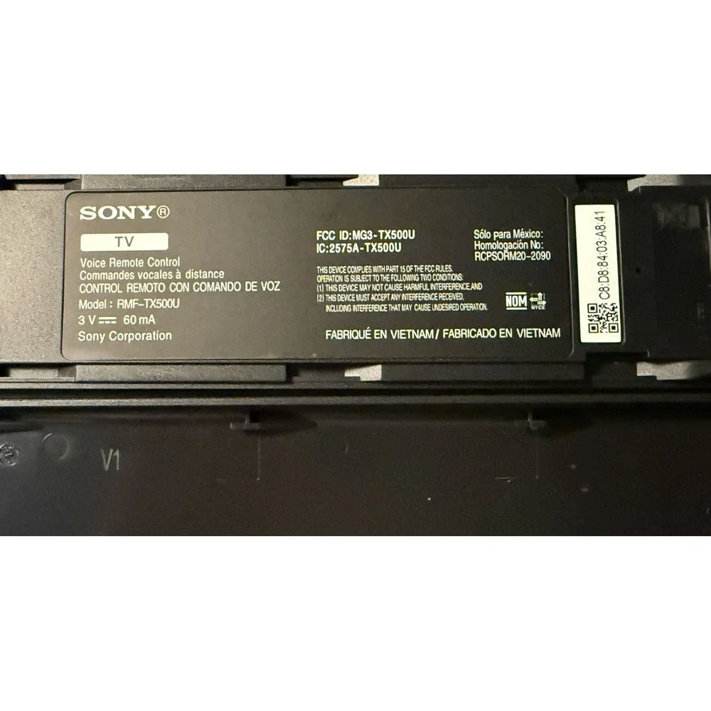 Sony RMF-TX500U Replacement Remote for XBR-48A9S XBR-49X800H XBR-49X950H New!